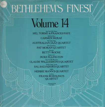 Mel Torme, Frances Faye, Carmen McRae,.. - Bethlehem´s Finest Volume 14