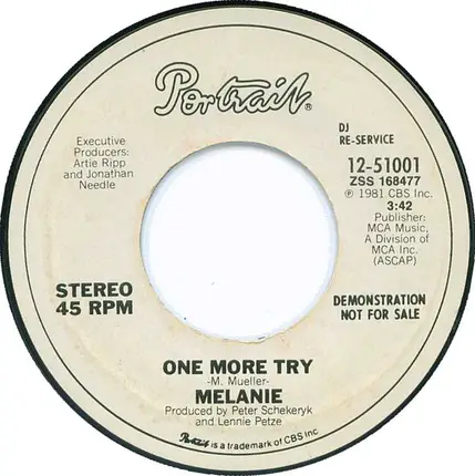Melanie - One More Try