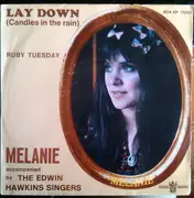 7inch Vinyl Single - Melanie Accompanied By Edwin Hawkins Singers - Lay Down / Ruby Tuesday