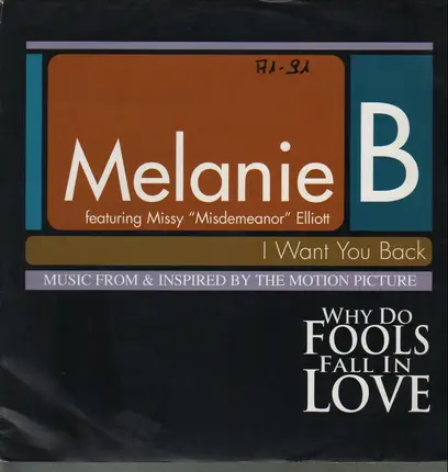 Melanie B Featuring Missy 'Misdemeanor' Elliott - I Want You Back