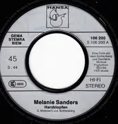 7inch Vinyl Single - Melanie Sanders - Herzklopfen