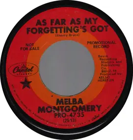 Melba Montgomery - As Far As My Forgetting's Got