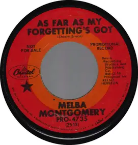 Melba Montgomery - As Far As My Forgetting's Got