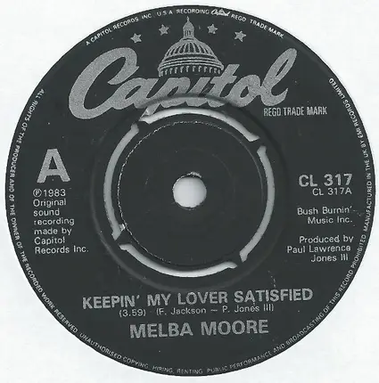 Melba Moore - Keepin' My Lover Satisfied