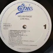 12inch Vinyl Single - Meliah Rage - Live Kill - Single sided