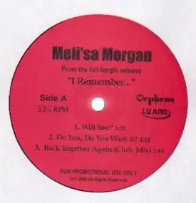 Meli'sa Morgan - From The Full-Length Release 'I Remember...'
