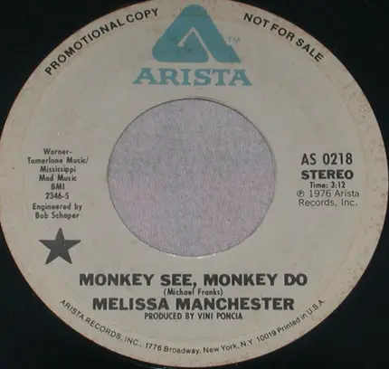 Melissa Manchester - Monkey See, Monkey Do