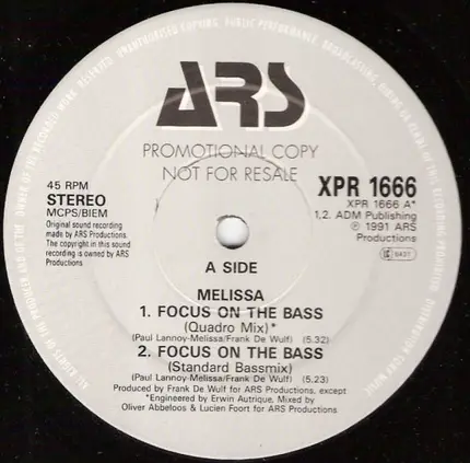 Melissa - Focus On The Bass