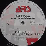 12inch Vinyl Single - Melissa - Let Your Love Flow