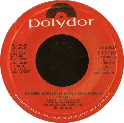Mel Street - Close Enough For Lonesome