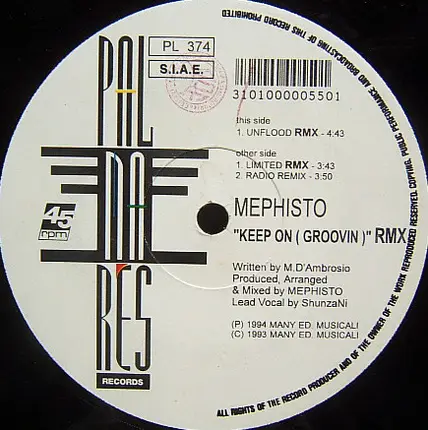 Mephisto - Keep On (Groovin) (Remixes)