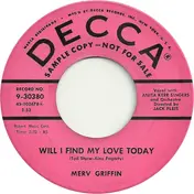 Merv Griffin - Will I Find My Love Today