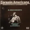 LP - Mercedes Sosa / León Gieco / Milton Nascimento - Corazón Americano - Gatefold