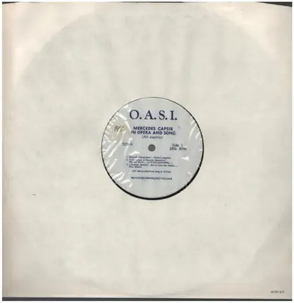 Mercedes Capsir - In Opera And Song (All Electric)