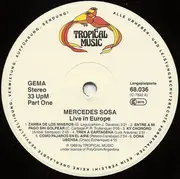 LP - Mercedes Sosa - Live In Europe