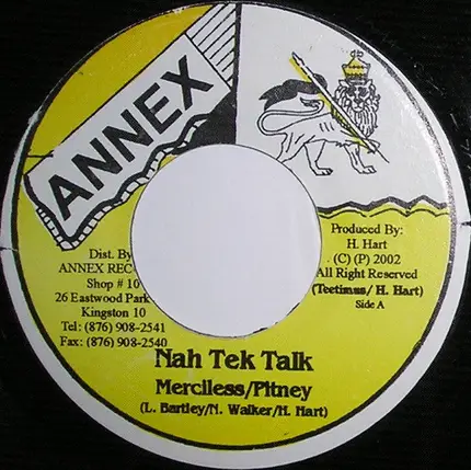 Merciless / Pitney - Nah Tek Talk