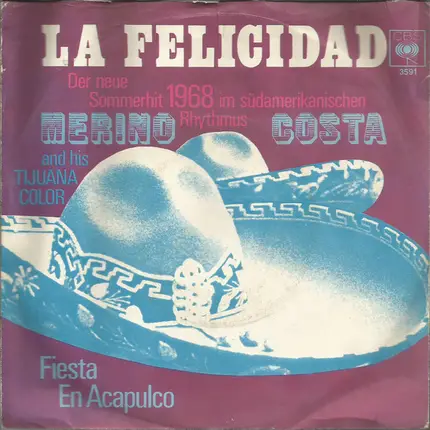 Merino Costa And His Tijuana Color - La Felicidad