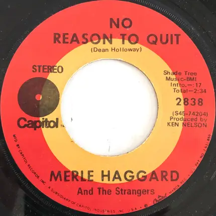 Merle Haggard And The Strangers - Jesus, Take A Hold