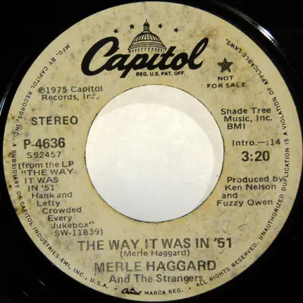 Merle Haggard And The Strangers - The Way It Was in '51