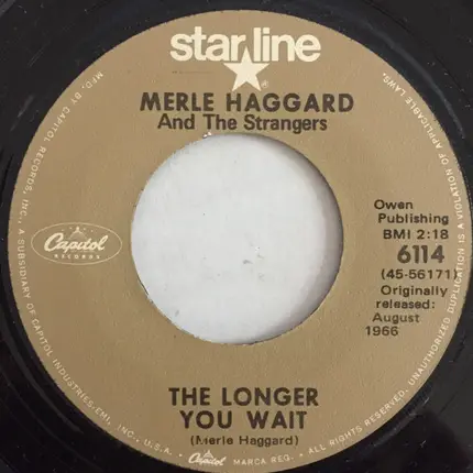 Merle Haggard And The Strangers - The Bottle Let Me Down