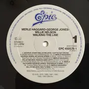 LP - Merle Haggard / George Jones / Willie Nelson - Walking The Line