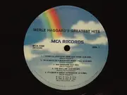 LP - Merle Haggard - Merle Haggard's Greatest Hits - Pinckneyville Pressing