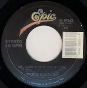 7inch Vinyl Single - Merle Haggard - A Place To Fall Apart