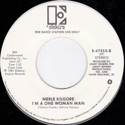 Merle Kilgore & Friends / Merle Kilgore - Mister Garfield / I'm A One Woman Man