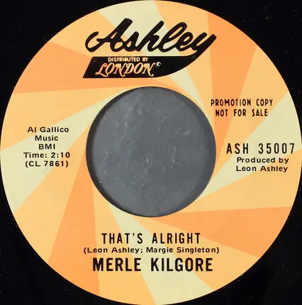 Merle Kilgore - God Bless The Working Man
