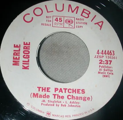 Merle Kilgore - Wild rose / The Patches (Made The Change)
