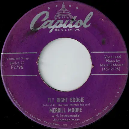 Merrill Moore - Fly Right Boogie / Nola
