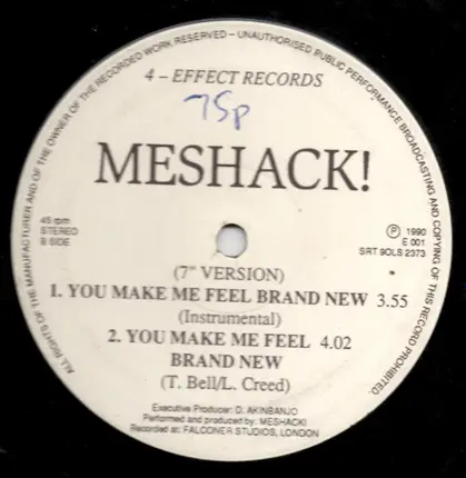 Meshack - You Make Me Feel Brand New