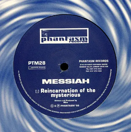 Messiah - Reincarnation Of The Mysterious / Drum Of The Temple