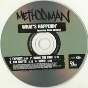CD Single - Method Man Featuring Busta Rhymes - What's Happenin'