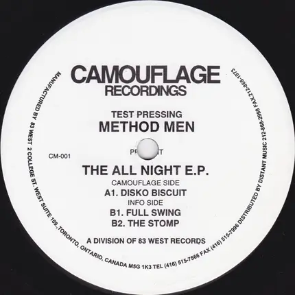 Method Men - The All Night E.P.