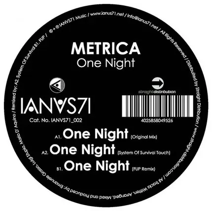 Metrica - ONE NIGHT