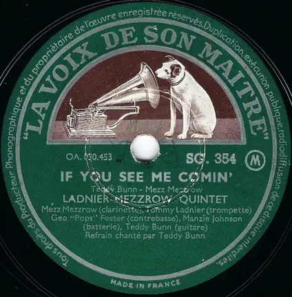 Mezzrow-Ladnier Quintet - Royal Garden Blues / If You See Me Comin'