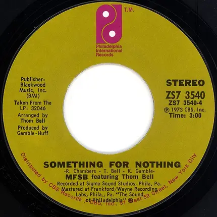 MFSB Featuring The Three Degrees - TSOP (The Sound Of Philadelphia)