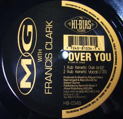 MG With Francis Clark - Over You