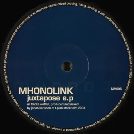 Mhonolink - Juxtapose E.P