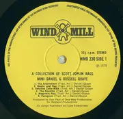 LP - Mimi Daniel And Russell Quaye - A Collection Of Scott Joplin Rags