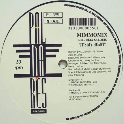 Mimmo Mix Feat. Julia St. Louis - It's My Heart