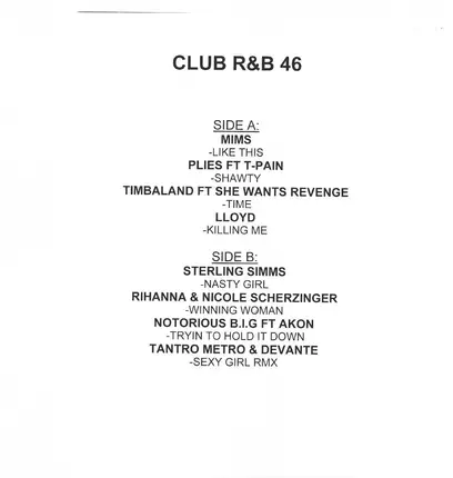 Mims / Timbaland / Rihanna / Notorious B.I.G. ft Akon / et al. - Club R&B 46