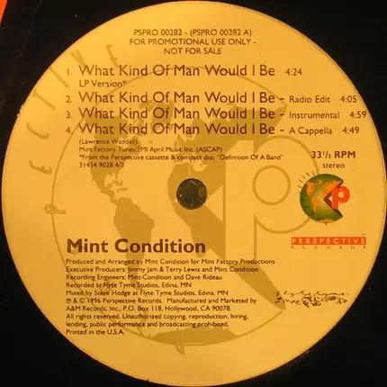 Mint Condition - What Kind Of Man Would I Be / I Want It Again