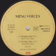 12inch Vinyl Single - Ming Voices - Tai Dee Thi