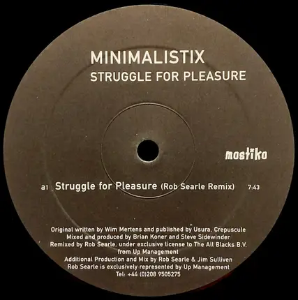 Minimalistix - Struggle for Pleasure