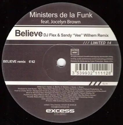 Ministers De La-Funk Feat. Jocelyn Brown - Believe (Remix)