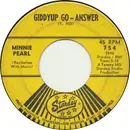7inch Vinyl Single - Minnie Pearl , Minnie Pearl's Giddyup Go Boys - Giddyup Go - Answer