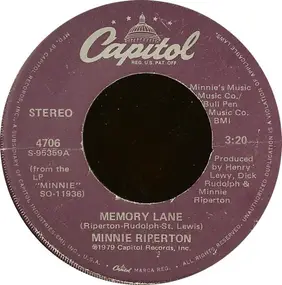 Minnie Riperton - Memory Lane / I'm A Woman