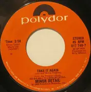 7inch Vinyl Single - Minor Detail - Take It Again / 20th Century
